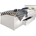 Produktbild: Carryhome Stauraumbett, Weiß, Trüffeleiche, Holzwerkstoff, 1 Schublade(n) Schubladen, 90x200 cm, Schlafzimmer, Betten, Stauraumbetten