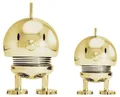 Produktbild: Hoptimist Bumble Set Limited Edition, Wackelfigur & Glücksbringer, Skandinavische Deko Figuren für Wohnzimmer & Büro, Lustige Kleine Geschenke, X-Small/Small, Gold