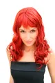 Produktbild: LM142KII135 Perücke ROT Feurig Vamp Diva