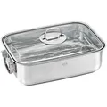 Produktbild: Rösle Bräter Elegance, Transparent, Metall, rechteckig, 28.3x17.9x40.3 cm, backofengeeignet,backofengeeignet, Kochen, Töpfe, Bräter