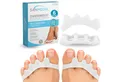 Produktbild: Sanmedix Zehenspreizer für alle Zehen - Zehentrenner aus Silikon für Damen & Herren, 3 Paar / 6 Stück, Zehenstrecker Korrektur Set gegen Hallux Valgus, Ballenzehen uvm.