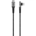 Produktbild: USB-C™ zu USB-C™ Textilkabel mit 64660 Metall Stecker