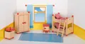 Produktbild: Puppenmöbel Kinderzimmer Bett 12 x 13 cm, Buchenholz, 12 Teile, per Set 51953