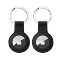 Produktbild: 2 Stück Schlüsselanhänger für Apple AirTag Anhänger, Airtags Hülle Silikon Case Cover Schutzhülle für Air Tag mit Key Ring