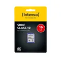 Produktbild: Intenso SD-Card 16GB SDHC Speicherkarte