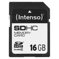 Produktbild: Intenso SD Card 16GB Class 10 Speicherkarte 20 MB/Sekunde Lesegeschwindigkeit