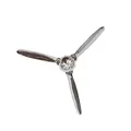 Produktbild: invicta INTERIOR Flugzeug Propeller SCREW III 60cm silber Wanddekoration hochwertige Metall-Aluminium Legierung