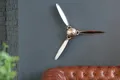 Produktbild: riess-ambiente Wanddekoobjekt SCREW III 60cm silber, Metall · Flugzeug-Propeller · Wohnzimmer · Schlafzimmer