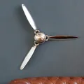 Produktbild: Wanddekoration SCREW III - 60cm - silber - Flugzeugpropeller - Metall - handmade