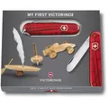 Produktbild: Victorinox Taschenmesser My First Vx, 84mm, mit 8 Funktionen, transparent rot
