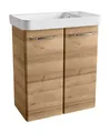 Produktbild: Fackelmann Gäste-WC Set MILANO Badmöbel Schrank hell Braun Möbel Made in Germany