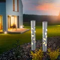 Produktbild: esotec Solarstecker für außen FANTASY LIGHT 48 2er SET ALUMINIUM IP44 102132