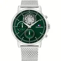 Produktbild: Herrenuhr Tommy Hilfiger 1692157 grün Silberfarben