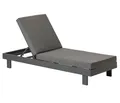 Produktbild: Dehner Gartenliege Relaxliege Riva, 195 x 73 x 90 cm, Aluminium, dunkelgrau, robust, inkl. wasserabweisender Polster aus Olefin