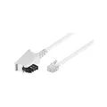 Produktbild: goobay TAE Anschluß-Kabel (TAE-F Stecker auf Westernstecker), weiß, 10m