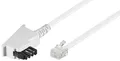 Produktbild: 10m Telefon Kabel TAE F Stecker RJ11 Stecker universal Belegung für Modem Fax AB