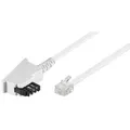 Produktbild: Wentronic Goobay TEL TAE-F Kabel RJ11 6P4C Stecker 4 polig 10m Weiß TAE