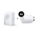 Produktbild: TP-Link Kasa KE100 KIT - Starter-Set mit 4 Heizkörperthermostaten (V1.2) & Bridge