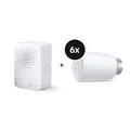 Produktbild: TP-Link Kasa KE100 KIT - Starter-Set mit 6 Heizkörperthermostaten (V1.2) & Bridge