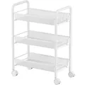 Produktbild: Rollwagen mit 3 Ebenen Rollwagen auf Rollen Mehrzweck-Organizer Weiß