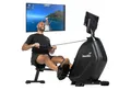 Produktbild: Skandika Rudergerät für zuhause, Munin, Kinomap App kompatibel, klappbar, Transportrollen, 16-stufiger Magnetwiderstand, 8 kg Schwungmassensystem, LED-Display