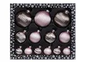 Produktbild: MAGIC Christbaumkugeln Glas Strukturkugeln gewellt Set 13 Stück Christbaumschmuck Christbaumkugeln Weihnachtskugeln Weihnachtsschmuck Kugeln Deko Weihnachten Farbe: rosa