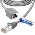 Produktbild: hb-digital Patchkabel Verlängerung 10m CAT7 RJ45 S/FTP PiMF LSZH grau