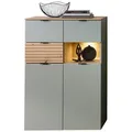 Produktbild: Highboard Memphis Grün/Eiche Artisan