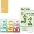 Produktbild: 4tlg. Garnier Bio Argan Rescue Balm Creme & 3x Hydra Augen-Tuchmaske