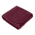 Produktbild: Yogadecke ASANA BLANKET aus Fleece mit LOTUS Stick bordeaux
