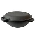 Produktbild: Kazan Gusseisen 12 Liter Robari Kasan mit Grillpfannendeckel aus Gusseisen Wok Asia