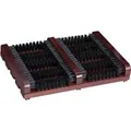 Produktbild: Relaxdays Schuhabstreifer Holz Braun Schwarz mit Bürsten Rutschfest 5,5 x 36 x 26 cm 1,1 kg