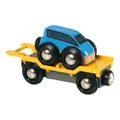 Produktbild: BRIO Autotransporter mit Rampe 2-tlg. Holzeisenbahn Eisenbahn Holz Spielzeug