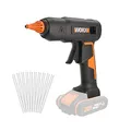 Produktbild: WORX WX045.9 Akku-Heißklebepistole 20V, 60W, MAX 200℃, Anti-Tropf, ideal für Heimwerker, Möbelmontage, Hausreparatur, mit 10*Klebesticks, ohne Akku & Ladegerät, PowerShare kompatibel
