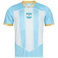 Produktbild: JELEX Performante Herren Trikot | mit eingesticktem Logo & Kurzarm | modernes Design für Fußballfans | ideal für Sammler (DE/NL/SE/PL, Alphanumerisch, L, Regular, Regular, Argentinien)