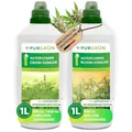 Produktbild: Purgrün® Autoflower-Dünger-Set 2 x 1 Liter – Schnell wirksame mineralische Rezeptur – Vollspektrum-Nährstoffe für Wachstum & Blüte – Flüssigdünger Indoor & Outdoor – Für eine ertragreiche Ernte