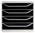 Produktbild: EXACOMPTA Schubladenbox Schubladenbox Big Box Plus 4 offene Schubladen Office Schwarz 310014D, Boxen einzen