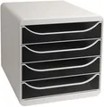 Produktbild: Big-Box Classic lichtgrau/schwarz Schubladenbox