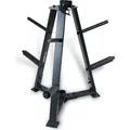 Produktbild: ZERRO Hantelständer Hantelablage Gewichteständer 25 30 45mm Hantelscheibenständer, Color:Schwarz - Schwarz