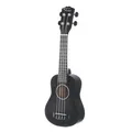 Produktbild: Fame Deluxe Sopran Ukulele, Laminierte Linde, 17 Bünde, Schwarz, Kompakt Klang