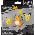 Produktbild: Spielfiguren-Set Multipack Evolution Pokemon Figures Select Pichu Pikachu Raichu - Gelb
