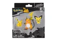 Produktbild: Jazwares Spielfigur Pokémon - Select Entwicklungs Multipack - Pichu, Pikachu & Raichu (NEU