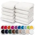 Produktbild: 10er-Set Frottee-Waschlappen für Gesicht und Hände – 100 Baumwolle, weich und...
