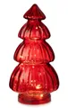 Produktbild: Lampe Tanne aus Glas, rot H:28 cm (20er LED Lichterkette) Deko Lampe Weihnachten, Adventsdeko Tannenbaum, Weihnachtsbaum