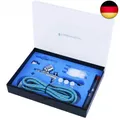 Produktbild: TIMBERTECH ABPST01 Airbrush-Set mit Adapter, Schlauch, Düsen und Nadeln, Pistole