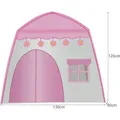 Produktbild: Kinderzelt Spielzelt Spielhaus Zelthaus Schloss Kinder LED-Lampen für Rollenspipele Pyjama-Party Rosa 23472 - Grau