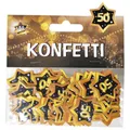 Produktbild: Tischkonfetti schwarz/gold 50. Geburtstag Sterne Streudeko 14 g (142,14 EUR/kg)