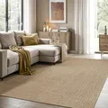 Produktbild: the carpet Kansas - Stilvoller Teppich im Jute-Look, ideal für Wohnzimmer, Esszimmer & Flur, pflegeleicht und wetterbeständig für Indoor & Outdoor, ca. 160 x 230 cm