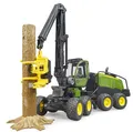 Produktbild: 02135  John Deere 1270G Harvester mit 1 Baumstamm  116 Fahrzeug, Bauernhof, L...