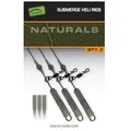 Produktbild: Fox Naturals Submerged Heli Rigs 30lb 75cm - 3 Karpfenrigs, Angelzubehör zum Karpfenangeln, Helikopter Rig